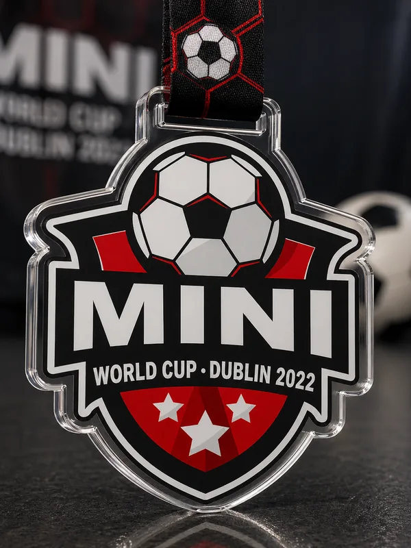 Medalla Mini World Cup Dublin — fútbol infantil