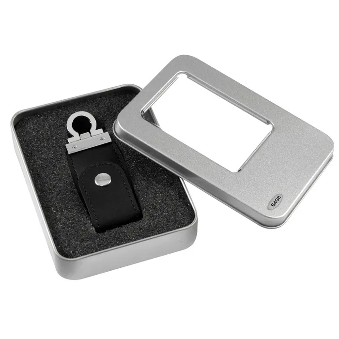 USB Pendrive 64GB Llavero de Eco-cuero personalizado con tu logo