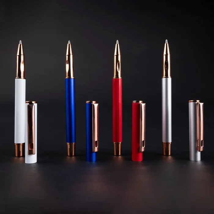 Roller pen con tapa «ESPE». Terminales encobrizados personalizado con tu logo