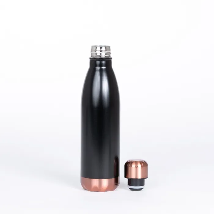 Termo 1/2 L negro/encobrizado «BRISTOL» 500cc personalizado con tu logo