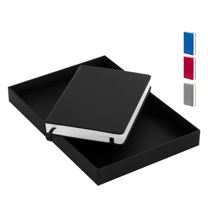 Cuaderno «ROMA» con tapa dura de Eco-Cuero y 196 hojas personalizado con tu logo