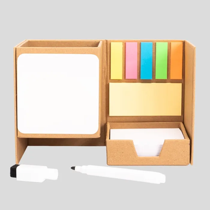 Memo set Ecológico de Escritorio «RIGUS» personalizado con tu logo