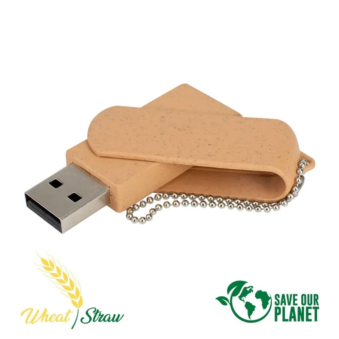 USB Pendrive 16GB de caña de Trigo personalizado con tu logo